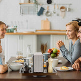 Rotating Metal Napkin Holder with Salt and Pepper Shakers Caddy