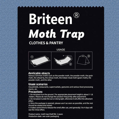 10 pack pantry moth traps with pheromones and glue for safe food and clothing protection