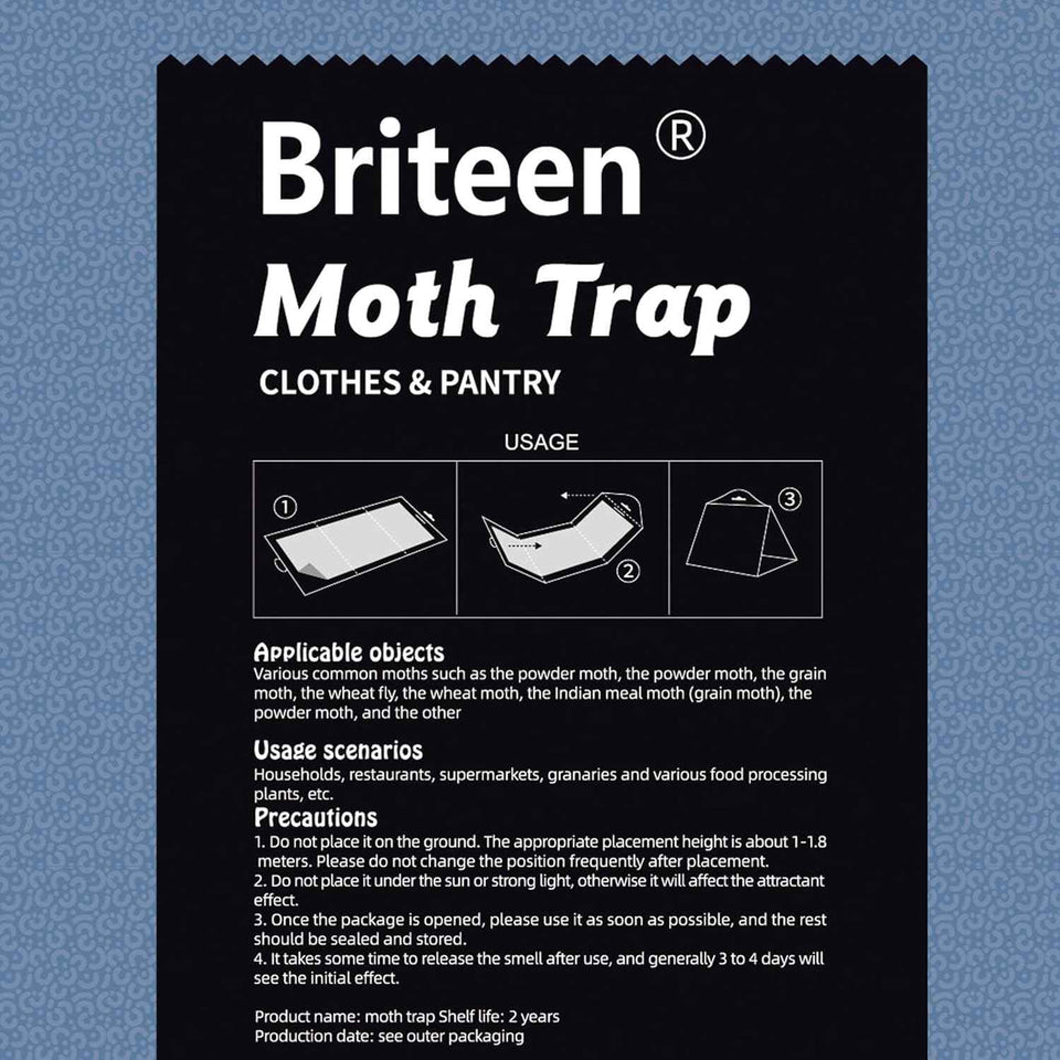 10 pack pantry moth traps with pheromones and glue for safe food and clothing protection