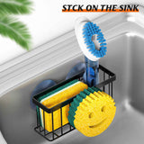 sponge holder smiley face sink caddy with 2 suction cups and adhesive strips