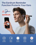 Jegoat ear wax removal kit with 1296p hd camera, 6 led lights and 10 ear pick for ios and android black