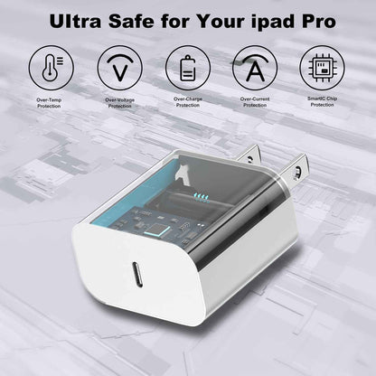 iPhone 17 16 15 Charger Fast Charging,2Pack 20W Apple iPad USB C Wall Chrager Block with 6FT USB C to C Cable for iPhone 17/Pro/Pro Max/17 Air/ 16/16 Pro/16 Pro Max/15/Plus/Pro/Pro Max (White)