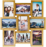 Melannco 18x23 Inch Black Collage Picture Frame - Multi-photo Frame with 12 Openings - Six 6x4 and Six 4x6 Slots - Wall Mounted Gallery Frame for Family Photos - Home Decor Multi-picture Frame