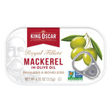 King Oscar skinless boneless wild caught mackerel in olive oil, 4.05 ounce can, pack of 6