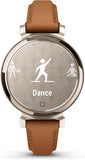 Garmin Lily 2, Small and Stylish Smartwatch, Hidden Display, Patterned Lens, Up to 5 Days Battery Life, Tan