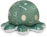 TeeTurtle Reversible Octopus Plushie - 4-Inch Pink + Aqua Two-Sided Flip Plush Toy with Embroidered Details - Cute Mini Collectible Plush for Kids, Teens, and Adults