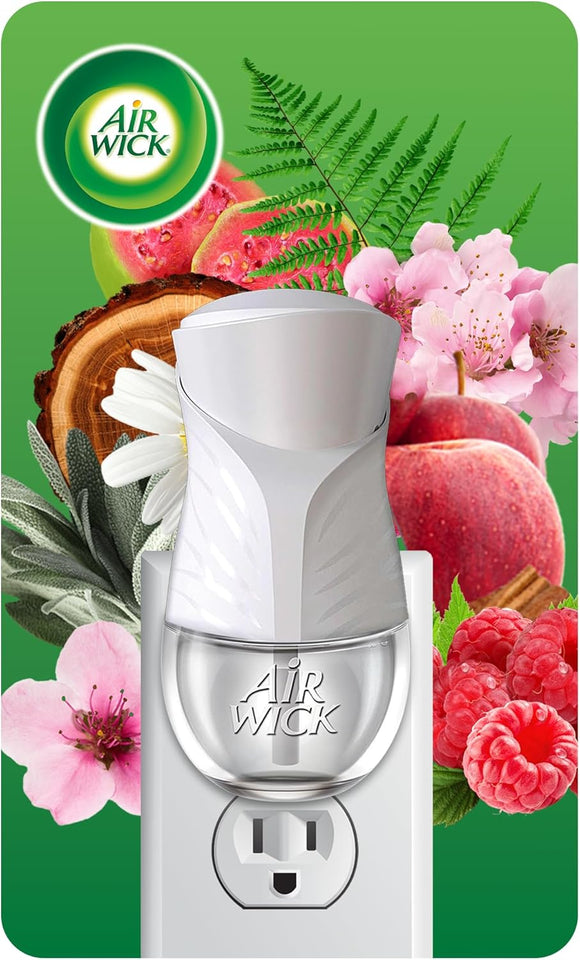 Air Wick plug in Scented Oil Warmer, White, 1 Count, Essential Oils, Air Freshener