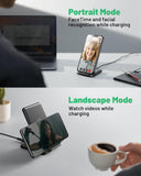 INIU Wireless Charger, 15W Fast Qi Certified Wireless Charging Station with Sleep-Friendly Adaptive Light Compatible with iPhone 16 15 14 13 Pro XS 8 Plus Samsung Galaxy S25 S24 S23 Note 20 Google etc - Zynora