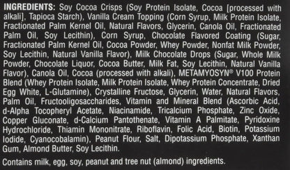 MET-Rx Big 100 Protein Bar, Meal Replacement Bar, 32G Protein, Super Cookie Crunch, 3.52 Oz (Pack of 9)