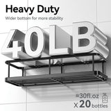 YASONIC Shower Caddy Adhesive, 100% Rustproof Shower Organizer with Soap Holder, 6 Pack Large Capacity shower Shelves for Inside Shower, No Drilling Bathroom Organizers and Storage for Home Decor