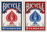 Bicycle Standard Playing Cards, Standard Poker Size Deck of Cards, Red & Blue (2 Pack), Classic Cards for Poker, Blackjack, Family Game Night & Card Games, Fun for All Ages