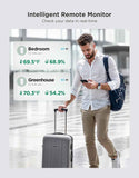 GoveeLife 2.0 WiFi Hygrometer Thermometer 6 Pack, Smart Humidity Temperature Sensor with App Notifications, Temperature Humidity for Bedroom, Wine Cellar, Basements（Only Support 2.4G Wi-Fi）