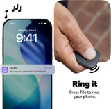 Life360 Tile - Bluetooth Tracker, Keys Finder and Item Locator for Keys, Bags and More. Phone Finder. Both iOS and Android Compatible. 2-Pack (Black/White)