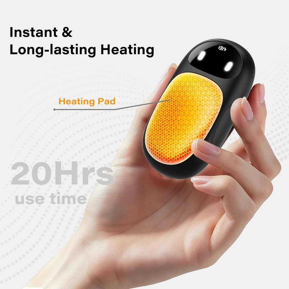 Magnetic Electric Hand Warmers 2 Pack, Rechargeable 20Hrs Long Safe Heat, Gifts for Outdoor Use