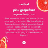 Method Plant-Based All-Purpose Cleaner Spray, Pink Grapefruit, 4-Pack for Countertops and Tiles