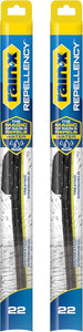 Rain-X 810363 Repellency Water Repellent Wiper Blades, 22" Windshield Wipers (Pack of 2), All Weather Streak-Free for Enhanced Visibility w/Water Repellency Formula