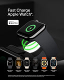 Belkin MagSafe Charger Compatible 3-in-1 Magnetic Charging Travel Pad 15W-BoostCharge Pro Foldable Qi2-Certified Wireless Charger, MagSafe-Compatible Charger for iPhone 16 Series, Apple Watch, AirPods
