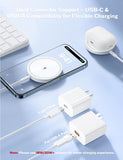 Magnetic Wireless Magsafe Charger iPhone: Fast Charging Pad for iPhone 17/16/15/14/13/12 Series & AirPods Pro 4-2, Strong Magnet, Dual Ports, Cover-Friendly, Lightweight for Travel Home Office Desk - Zynora