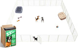 FXW Homeplus Unleashed Indoor Dog Playpen - Stress-Free and Safe Play, Heavy Duty 24 Inch 6 Panels Dog Pen for Puppy and Small Dogs, Black│Patented