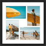 Vittanly 11x14 Collage Picture Frame, Displays 5Pcs 4x6 Pictures with Mat or 1Pcs 11x14 without Mat for Wall Mounting, Picture Frames Collage Wall Decor in Black, 1 Pack