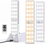 LED Closet Light with Charging Station, 6 Pcs 30LEDs 8'' Dimmer Rechargeable Motion Sensor Under Cabinet Lighting, Stick-Anywhere Night Light for Wardrobe,Kitchen