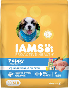 iams proactive health large breed puppy food with real chicken 30.6 lb bag for balanced growth and development
