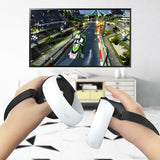 AMZDM Controller Grip for Oculus Quest 2 Accessories Grips Cover for VR Touch Controllers Covers Protector with Non-Slip Thumb Grips 1Pair Black
