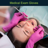 FifthPLlse Fuchsia Hot Pink Nitrile Disposable Gloves - 3 Mil Nitrile - Powder and Latex Free - Surgical Medical Exam Gloves