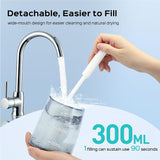COSLUS Water Dental Flosser Pick for Teeth C30(FC5360): 4 Modes Cordless Portable 300ML Larger Tank Water Teeth Cleaner IPX7 Waterproof Flossing Cleaning Picks for Home Travel Black