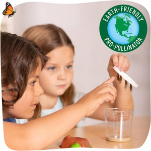 Insect Lore Two Cups of Caterpillars - Butterfly Garden Kit Refill – Raise and Release Painted Lady Butterflies – Includes Two Chrys-A-Lid Holding Logs and Instructions