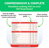 Air Fryer Cheat Sheet Magnets Cooking Guide Booklet for 2025 and 2026