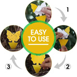 58 Pack Flying Insect Traps for Plants – Yellow Sticky Traps for Fungus Gnats, Flies & Flying Bugs, Indoor Outdoor Flying Bug Catcher for Pots, Garden & Kitchen, Kid & Pet Safe, Non-Toxic, Odorless