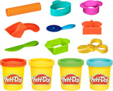Play-Doh Starter Set 9-Piece Kit with Storage Tote & 4 Modeling Compound Cans, Arts and Crafts for Kids, Back to School Classroom Supplies, Preschool Toys, Ages 3+