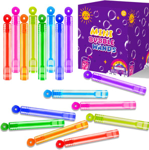 Party Goodie Bag Stuffer Fillers for Kids, 32 Pack Mini Bubble Wand Toys Gifts for Toddler, Small Birthday Summer Beach Pool Camping Party Favor Supplies,4th of July Classroom School Stuff Treat Prize