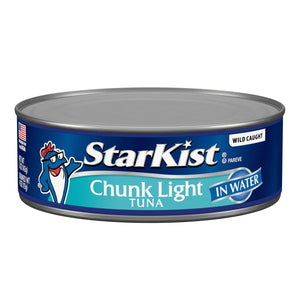 StarKist Chunk Light Tuna in Water (5 oz - 1 Pack) Wild Caught Canned Tuna, 20g Protein per Can, Shelf Stable Seafood, Gluten Free, Soy Free, Great for Salads and Sandwiches
