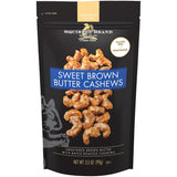 squirrel brand sweet brown butter cashews 3.5 ounces gluten free vegetarian resealable bag