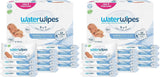 WaterWipes Sensitive+ Newborn & Baby Wipes, 3-in-1 cleans, cares, protects, 99.9% water, unscented & hypoallergenic, 60 count, 2x stronger, thicker & softer