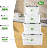 Freshmage Fruit Storage Containers for Fridge with Removable Colander, Airtight Food Storage Container, Dishwasher Safe Produce Saver for Refrigerator, Keep Berry Fruit Fresh Longer 4 pcs Small Clear
