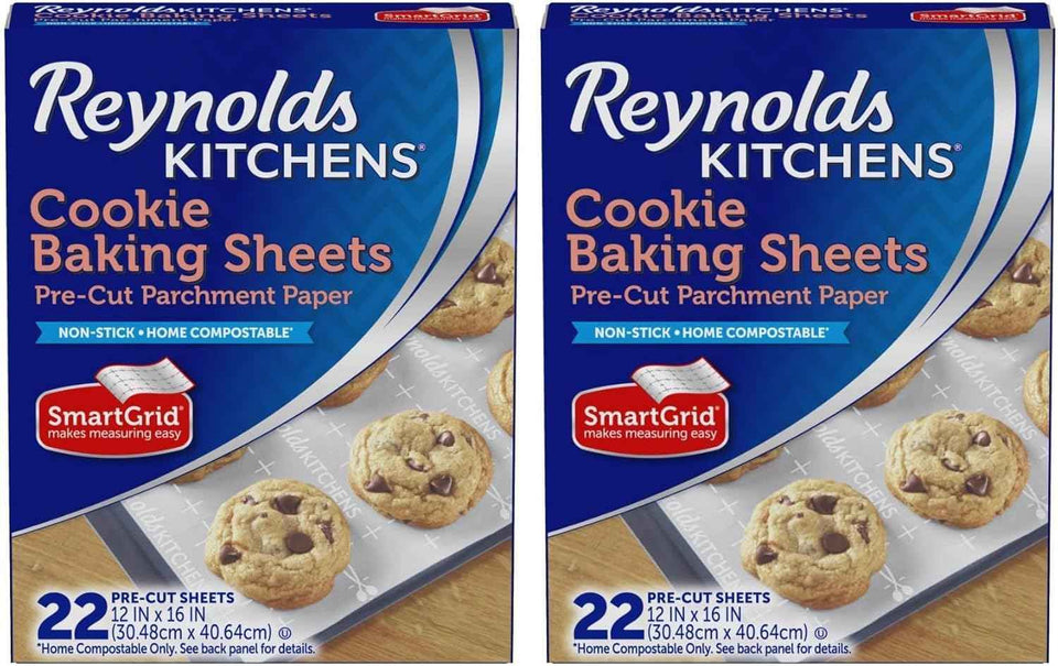 Reynolds Kitchens Air Fryer Liners Disposable, Unbleached Parchment Paper Sheets, 50 Count
