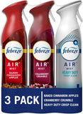 Febreze Air Mist Air Freshener Spray, Odor-Fighting Room Spray, Air Fresheners for Home and Bathroom and Kitchen, Aerosol Can, Linen & Sky Scent, 8.8oz (Pack of 2)