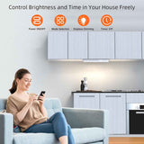 Lightbiz 6 Pack 30LEDs Dimmer Closet Light with Charging Station, Stick-Anywhere Motion Sensor Lighting