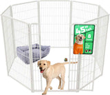 FXW Homeplus Unleashed Indoor Dog Playpen - Stress-Free and Safe Play, Heavy Duty 24 Inch 6 Panels Dog Pen for Puppy and Small Dogs, Black│Patented