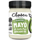 Chosen Foods 100% Avocado Oil-Based Classic Mayonnaise, Gluten-Free, Low-Carb, Keto Diet Friendly, 12 fl oz