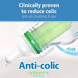 Dr. Brown's Anti-Colic Options + Narrow Bottle to Sippy Gift Set with Soft Silicone Sippy Spout, Removable Silicone Handles, Travel Cap and Bottle Brush (Packaging/Brush Color May Vary)