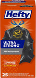 Hefty Ultra Strong Multipurpose Large Trash Bags, Black, Unscented, 30 Gallon, 25 Count Visit the Hefty Store