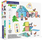 MAGNA-TILES Puppy Park 27-Piece Magnetic Construction Set, The Original Magnetic Building Brand