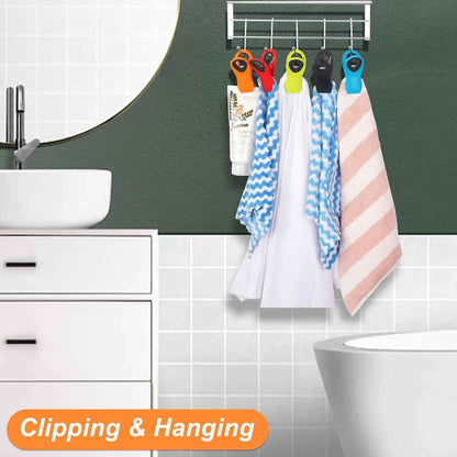 12 Pack Chip Clips Bag Clips, Magnetic Bag Clip for Food Storage Heavy Duty, Plastic Food Clip for Chips, Snack, Kitchen, Refrigerator, Garden, Sewing, Fabric, Clothes Pins