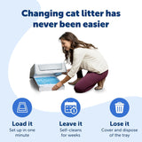 PetSafe ScoopFree Disposable Crystal Cat Litter Tray - Easy Cleaning Box - Refill Tray for Automatic Litter Box - Fresh Scent - 4.3 lb Bags - 3 Pack