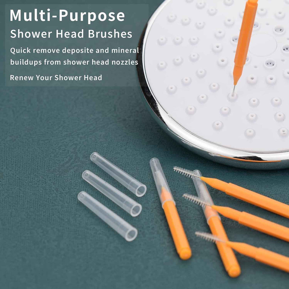 Shower Head Cleaning Brush Tool with Angled Design for Bathroom Pipes and Car Washers