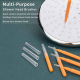Shower Head Cleaning Brush Tool with Angled Design for Bathroom Pipes and Car Washers